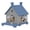 Blue, variant on Bifanuo Outdoor Cat House,Weatherproof Resin Cat House, Villa-Style Outdoor Cat Shelter,Assemble Easily for Home & Yard,Blue