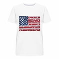 thumbnail image 5 of MEICHEN 4th of July Tshirts for Women Short Sleeve American Flag Print Shirts Crewneck USA Flag Patriotic Casual Tops, 5 of 5