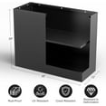 thumbnail image 4 of Datingday Heavy Duty Tall Black Metal Planter Box with Removable Shelves, 36"L x 12"W x 26"H, Raised Metal Garden Bed,Outdoor Indoor Rectangular Garden Planter for Patio, Porch, Yard, 4 of 6