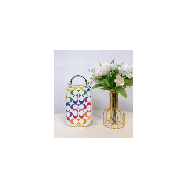 Coach CK189 Eva Phone Crossbody Bag in Rainbow Signature