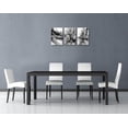thumbnail image 3 of Striking Black and White Abstract Canvas Wall Art Set of 3 Modern Artwork Marble Design Ink Painting for Living Room Bedroom Decor, 3 of 5