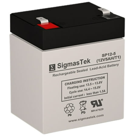 Leoch Battery DJW12-4.5 - 12V 5AmpH SigmasTek Battery Replacement