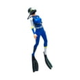 thumbnail image 3 of Figura modelo de resina Hugo 1/64 adorno de mesa de arena pintado a mano diseño azul, 3 of 9