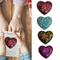 thumbnail image 3 of Farfi Pocket Hug Heart Cute Glass Crafts Special Encourage Multicolored Love Heart Charms Birthday Wedding Party Valentine's Day Gift Decoration (Pink), 3 of 13
