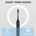 thumbnail image 4 of 7AM2M Sonic Electric Toothbrush, High Power Rechargeable Toothbrushes, with 8 Brush Heads for Adults and Kids, 15 Adjustable Modes, Built-in 2-Minute Smart Timer, 4 Hours Fast Charge, Black, 4 of 7