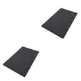 thumbnail image 1 of Wosthever Alfombra de baño de poliéster fácil de limpiar e impermeable - Piso de baño cómodo, duradero y antideslizante negro 40*60cm 2Conjunto, 1 of 6