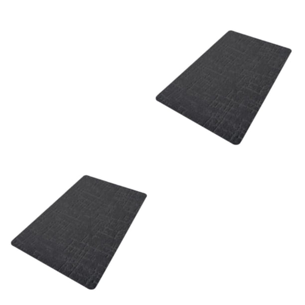 Inteprter Alfombrilla de baño ecológica de poliéster - Alfombrillas de baño y ahorro de espacio Alfombrillas de baño negro 40*60cm 2piezas