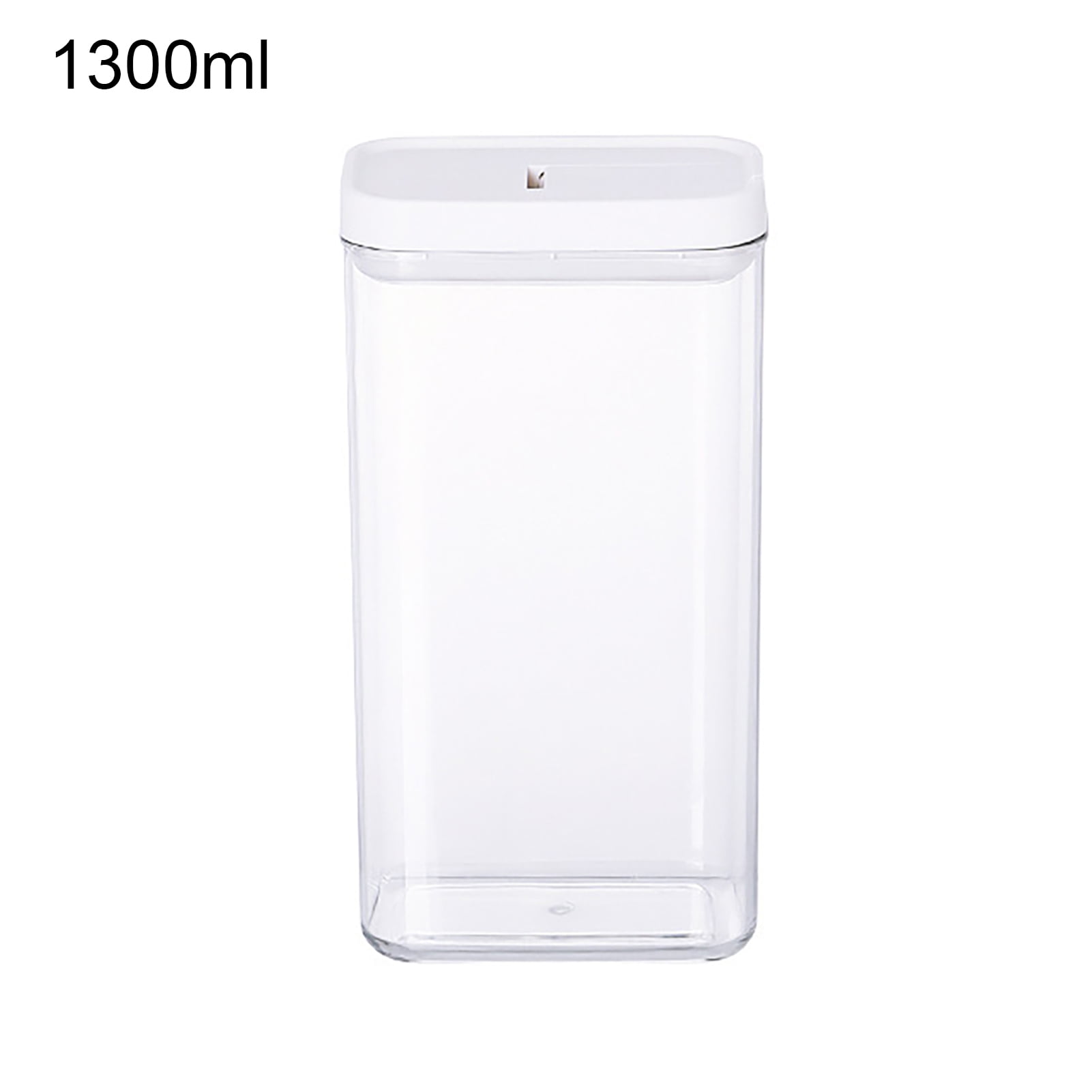 Airtight Plastic Canister with Lids Food Storage Jar Square - Storage  Container with Clear Preserving Seal Wire Clip Fastening for Kitchen  Canning for Cereal,Pasta,Sugar,Beans,Spice 