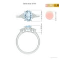 thumbnail image 5 of ANGARA Natural Solitaire Oval 1.5 ct Aquamarine and Diamond Promise Ring in 14K White Gold for Women (Size-9x7mm) | March Birthstone, Anniversary, Jewelry Gift for Women | Natural Aquamarine Ring, 5 of 10