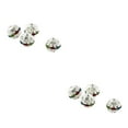 thumbnail image 1 of Wisewang 100 Pieces Rhinestone Beads Polishing DIY Round Ball Bead Jewelry Supplies Necklace Bracelets Making Findings Parts Silver/Mix Colour 10mm 2Set, 1 of 6