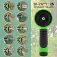 thumbnail image 5 of Adjustable Garden Hose Nozzle 9 Pattern Garden Water Gun Hose Nozzle Mutifunctional Household Car Washing Yard Water Sprayer Pipe Tube Nozzle Sprinkle Tools (Color : Yellow), 5 of 6