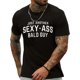 thumbnail image 1 of Camiseta deportiva de manga corta con cuello redondo para hombre calvo, cómoda y versátil, adecuada para verano y primavera, estilo deportivo, ajuste cómodo, como regalo., 1 of 6