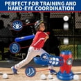 thumbnail image 6 of T Ball Sets for Kids 3-5 5-8, Baseball Toys Including 5 Balls/RC Pitching Machine/Adjustable Batting Tee, Sports&Outdoor Toys for Ages 3–12, Red&Blue, 6 of 8