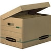 Bankers Box, FEL12772, Recycled Systematic File Storage Box, 12 / Carton, Kraft,Green