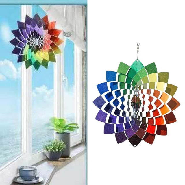 de Metal de material acero inoxidable, , campanas de carillón giratorias para decoración de Patio de césped al shamjiam campanas de viento