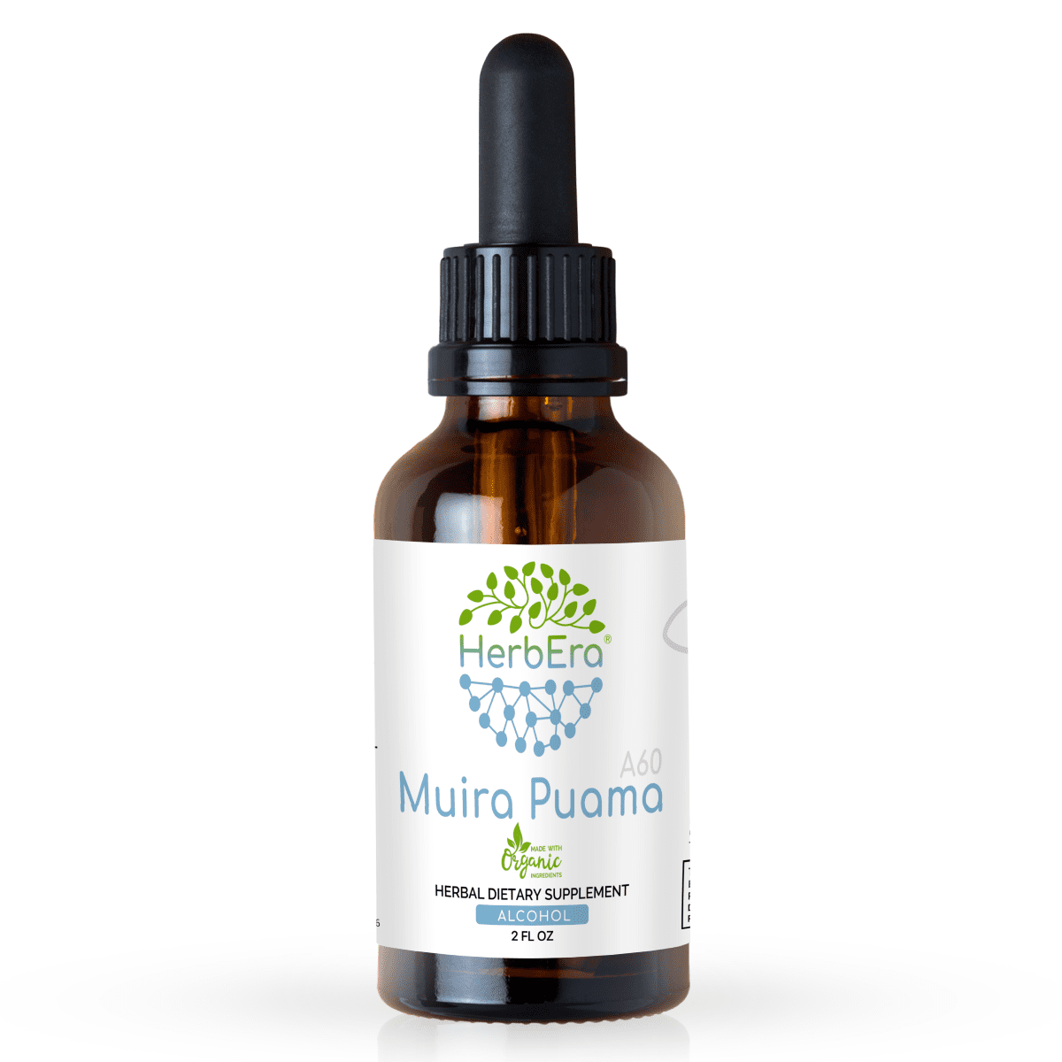 Muira Puama Alcohol Herbal Extract Tincture, SuperConcentrated Organic
