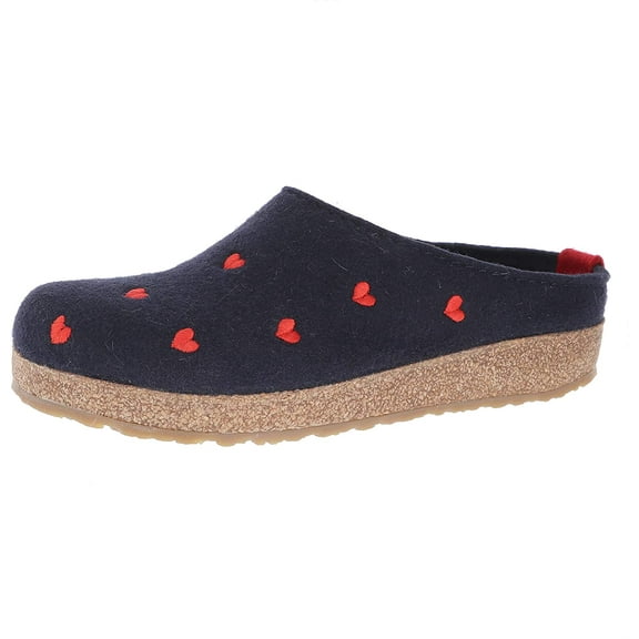 HAFLINGER Womens GZ Cuoricini Wool Clogs