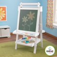 thumbnail image 4 of KidKraft Deluxe Art Easel with White/Chalk Boards & Paper - White | 62040, 4 of 6