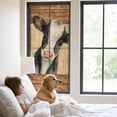 thumbnail image 2 of Farmhouse Cow Window Privacy Film, Country Vintage Animals Wooden Grain Static Cling UV Sun Blocking Heat Control Window Tint Day and Night, Non-Adhesive One Way Windows Privacy Cover 29.5''x78.7'', 2 of 7