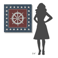 thumbnail image 4 of Global Gallery's 'Coastal Americana IV' by David Carter Brown Stretched Canvas Wall Art, 4 of 4
