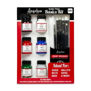 Creative Nation 6 Colors Acrylic Leather Paint for Shoes & Leather  Accessories - Premium Shoe Paint Kit for Sneakers, Bags, Purses & More 