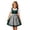 AB235 Dark Green, variant on Tisuna Girls Dress Short Sleeve Square Neck Solid Color Dress Kids Festival Party Elegance Dresses Size 5-6 Years