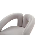 thumbnail image 4 of TOV Furniture Jenn Grey Velvet Accent Chair, 4 of 11