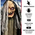 thumbnail image 4 of Haunted Hill Farm HHWITCH-13FLSA Sorcière Animatronique Taille Réelle, Décoration Intérieure/extérieure d'Halloween, Multi, 4 of 6
