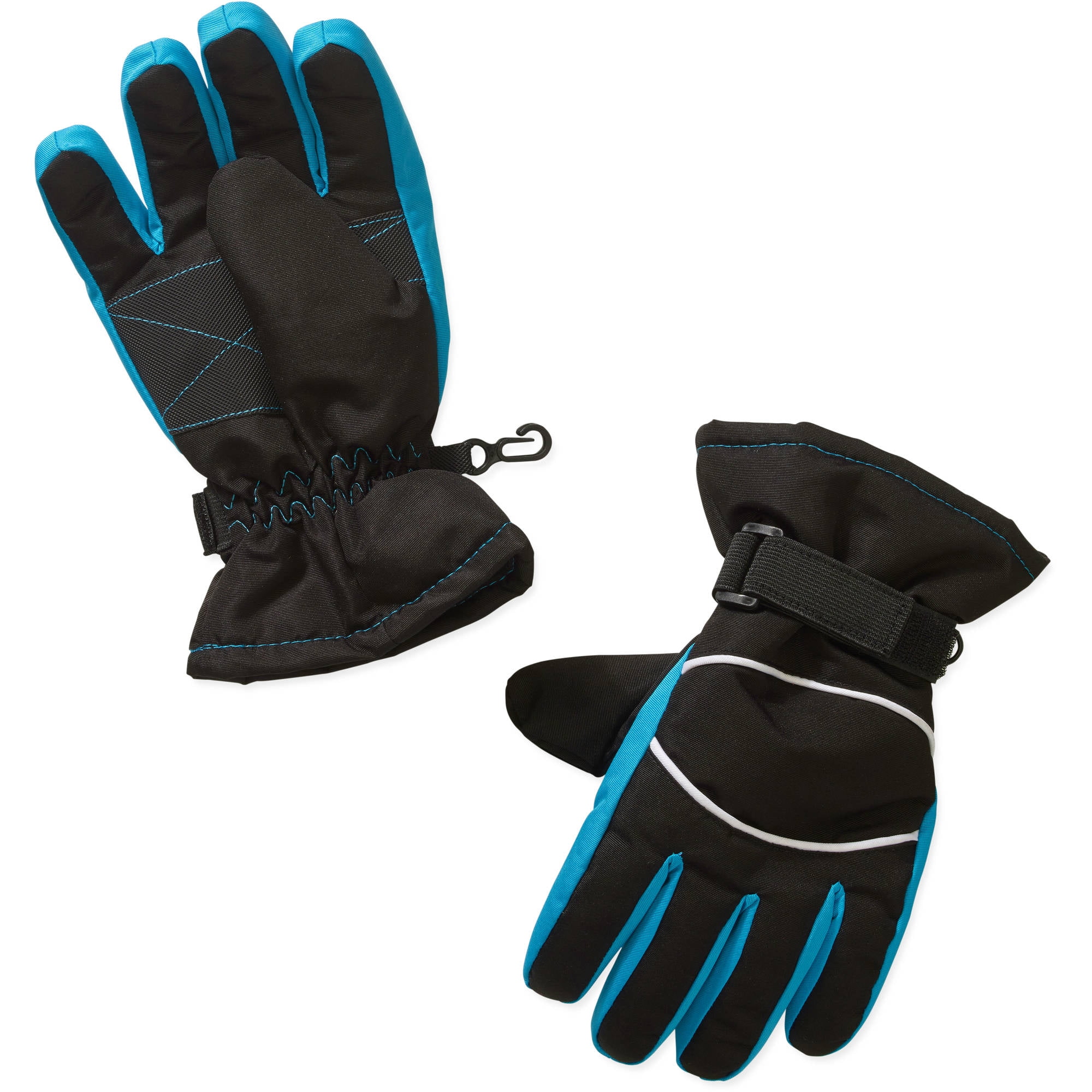 Medium Details about   Ski gloves Winter Snow Gloves Swiss Tech Black Red Bones Small 