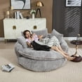 thumbnail image 4 of Modern Oversized and Fluffy Sofa Bed with Pillows, 4 of 8