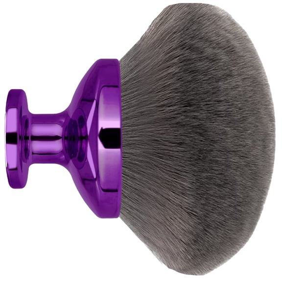 Makeup Brush For Self Tanner,4inch Wide-headed Kabuki Brush , Sunscreen Face& Back Makeup Brush, Wet&Dry Use- Purple