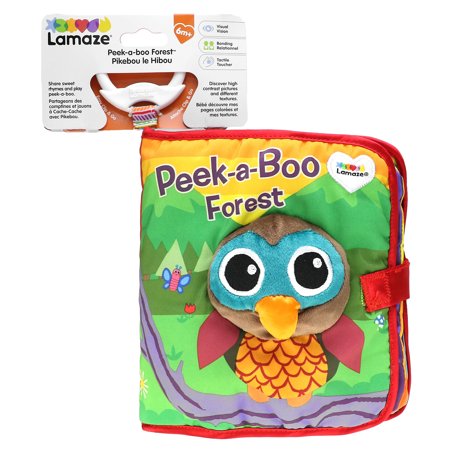 UPC: 0796714279015 | Lamaze Peek-A-Boo Forest Soft Baby Book – Clip-On Cloth Book – Washable Crinkling Fabric Pages for Sensory Play – Teething and Learning Toys for Babies – 6 Months and Up