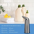 thumbnail image 4 of Automatic soap dispenser, touch-free, automatic liquid soap dispenser, waterproof sensor soap dispenser - plate with silver, 4 of 5