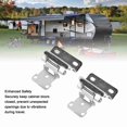 thumbnail image 3 of Self Closing Cabinet Hinge Semi Wrap Overlay Cupboard Hinge 1/2 Inch Enhanced Safety Steel Semi Wrap Overlay Cupboard Door Hinge for Kitchen Bathroom RV Boat, 3 of 7