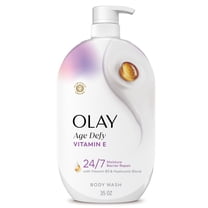 Olay Ultra Moisture Age Defy Body Wash with Vitamin E, Vitamin B3 and Hyaluronic Blend, 35oz