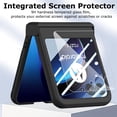 thumbnail image 2 of for Motorola Razr+ 2023 Case with Integrated Glass Screen Protector, [Removal Hinge Protection] Full Coverage Slim Hard PC Cover Scratch-Resistant Phone Case for Moto Razr Plus 2023 - Black, 2 of 6
