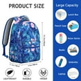 thumbnail image 6 of Monstera Leaf Waterproof School Backpack, Ergonomic Comfort with Breathable Shoulder Straps & Spacious Storage, 6 of 6