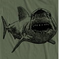 thumbnail image 2 of Great White Shark T-Shirt Shark Teeth Attack Jaw Tee for Men Women, 2 of 3
