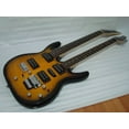 thumbnail image 3 of Ktone 6/7 String Electric Double Neck Guitar with Padded Gig Bag, Sunburst, 3 of 4