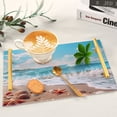 thumbnail image 6 of Ryvnso Starfish Conch on Beach Bathroom Tray Vanity Countertop Trays Acrylic Organizer, 6 of 7