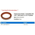 thumbnail image 2 of Timing Cover Gasket - Compatible with 1999 - 2009 Saab 9-5 2.3L 4-Cylinder 2000 2001 2002 2003 2004 2005 2006 2007 2008, 2 of 2