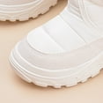 thumbnail image 7 of Zshosam Toddler Boot Baby Boys Girls Winter Warm Shoes Cozy Fleece Snow Boots Toddler Non-Slip Walking Shoes Infant Outdoor Water Resistance Booties Size 8.5,(White Toddler 8.5), 7 of 7