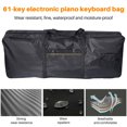 thumbnail image 2 of Portable 61 Key Electronic Piano Keyboard Gig Bag Carrying Bag Storage Holder Case 600D Cloth, 2 of 7