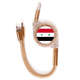 thumbnail image 1 of Siria bandera nacional país símbolo Mark patron de Asia Cable de carga telescópico múltiples USB tres en uno, 1 of 3
