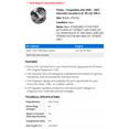 thumbnail image 2 of Piston - Compatible with 2005 - 2007 Chevy Corvette 6.0L V8 LS2 VIN U 2006, 2 of 2