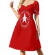thumbnail image 2 of Vestido de manga corta estilo vintage de casa embrujada para Halloween, vestidos de mujer, vestidos de fiesta de lujo, vestido de noche para mujer., 2 of 7
