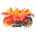 thumbnail image 2 of GlassOfVenice Murano Glass Sommerso Centerpiece Bowl - Red Blue Amber, 2 of 8