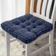 thumbnail image 4 of Corduroy Striped Seat Cushion 16x16 Inch Thick Pad, Non-Slip Chair Mat for Office & Kitchen, Ergonomic Hip Support​, 4 of 7