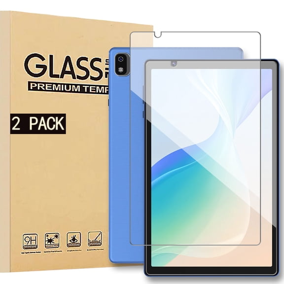 [NSFN] For Baken D10A M10/PUTECCH D10A/FITIFUN M10 Glass Film,Tablet 10.1 Inch Tablet Glass Film, LCD Protective Glass Film, 9H Hardness, Ultra-Thin, High Transmittance, Automatic Adhesion, 2Pack