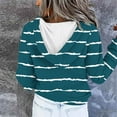 thumbnail image 6 of Fashion Hoodie for Womens Pullover Plus Size Printing Button Hat Rope Long Sleeves Hooded Pocket Pullover Sweatshirts, 6 of 6